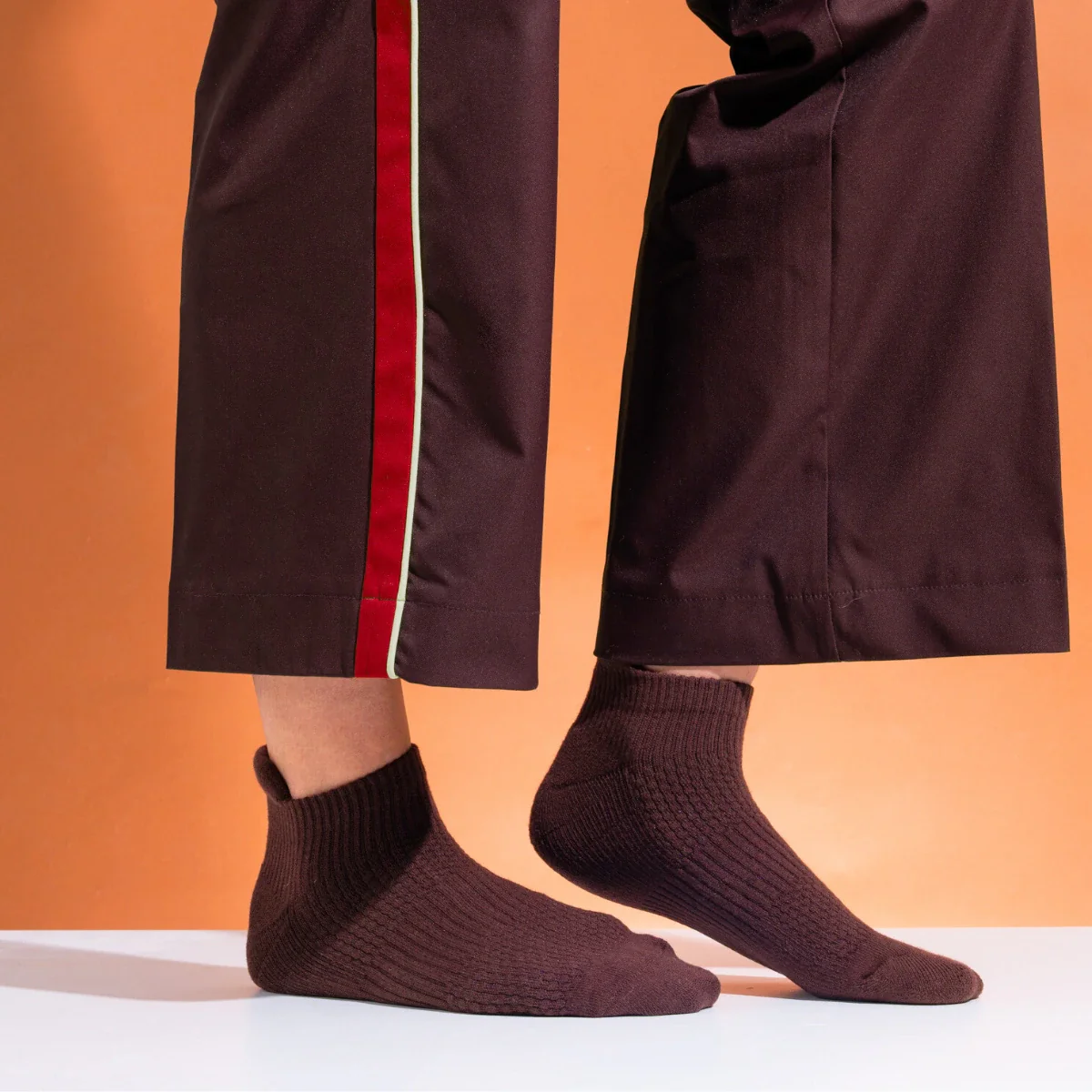 Ankle Compression Socks Chocolate Bamboo - Image 2