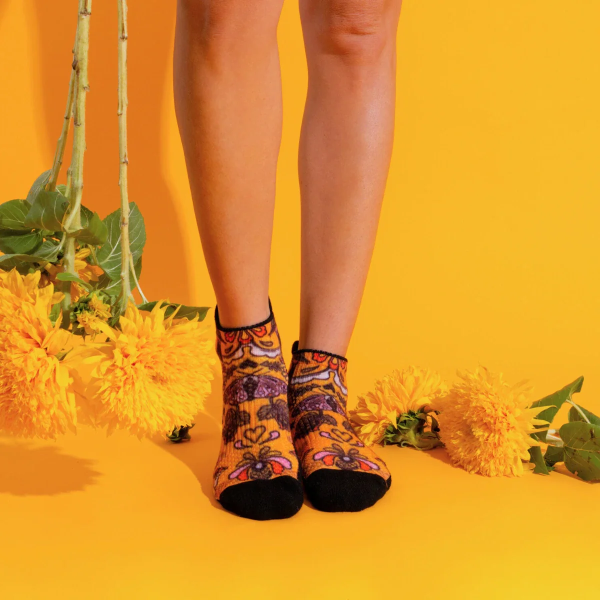 Ankle Compression Socks Folk Story Bamboo - Image 2