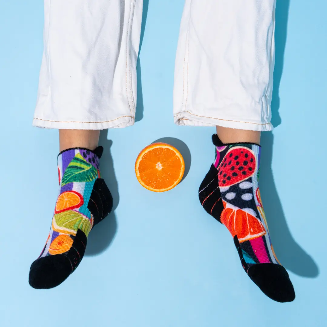 Ankle Compression Socks Fruit Salad Bamboo - Image 2