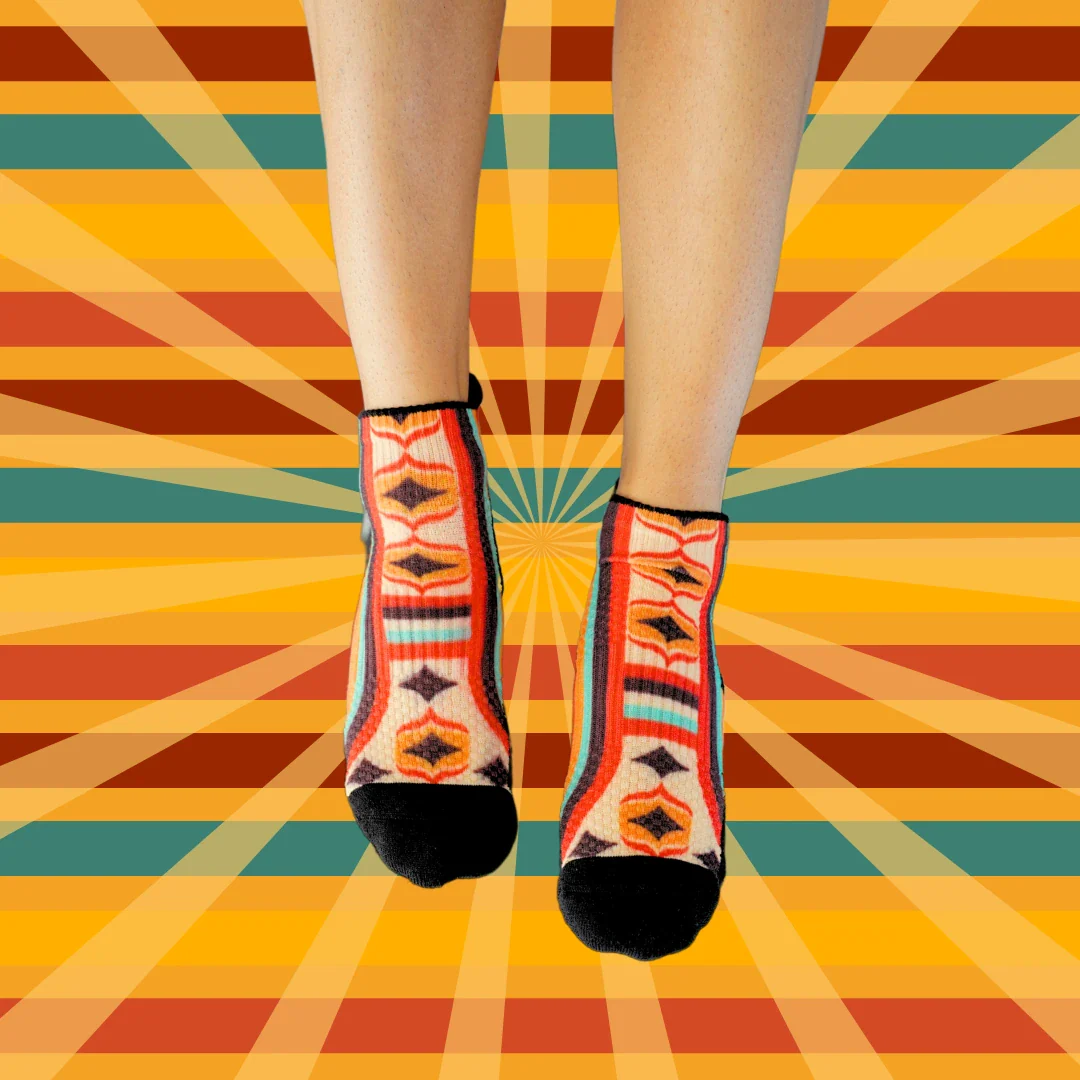 Radical Retro Bamboo Ankle Compression Socks