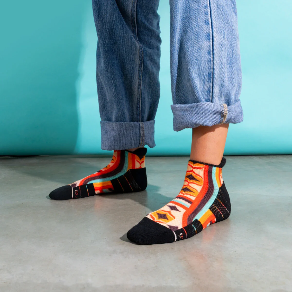 Radical Retro Bamboo Ankle Compression Socks - Image 2