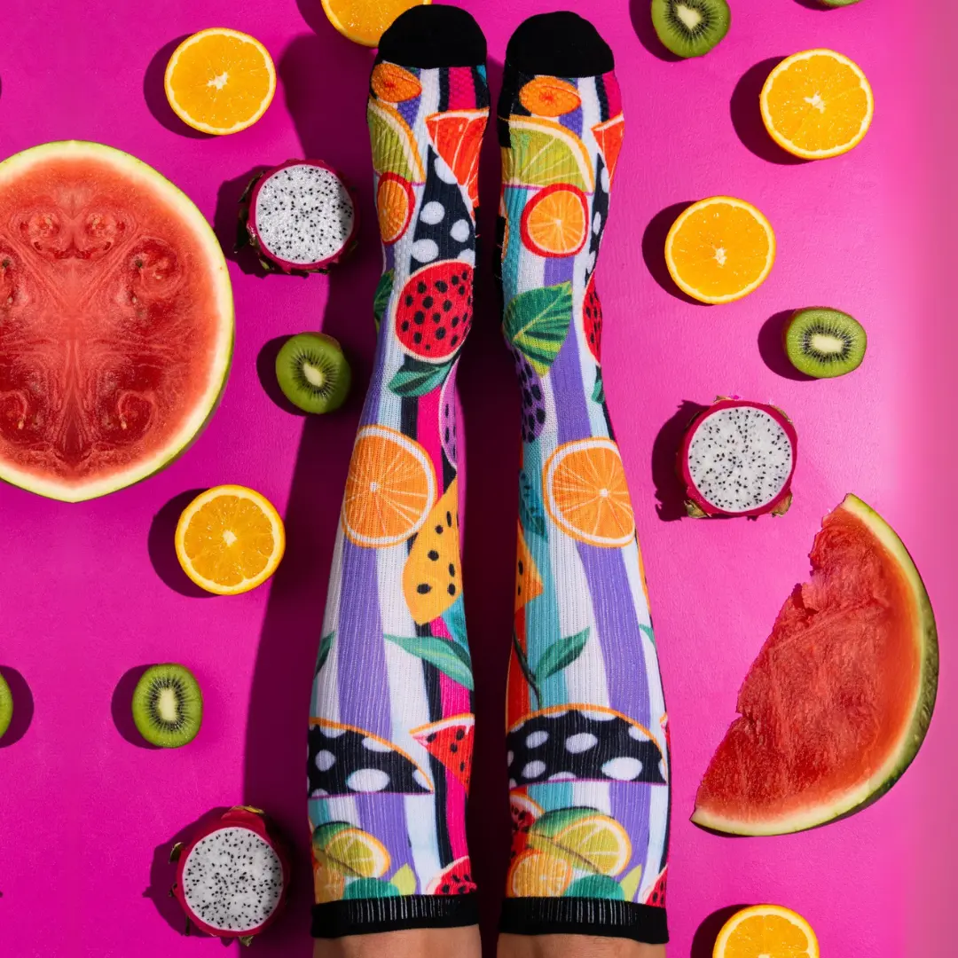 Bamboo Fruit Salad Compression Socks - Image 2