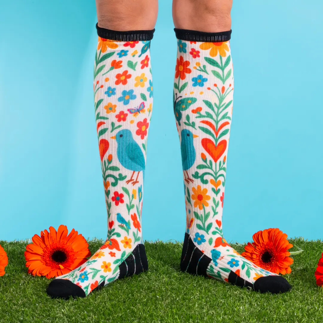 Spring Garden Knee-High Compression Socks - Image 2