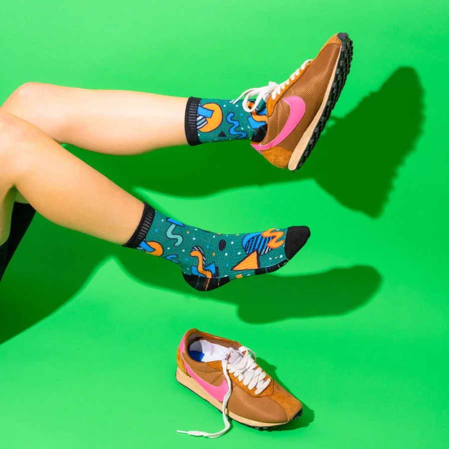 Crew Length Compression Socks Retro 2.0 Bamboo - Image 2