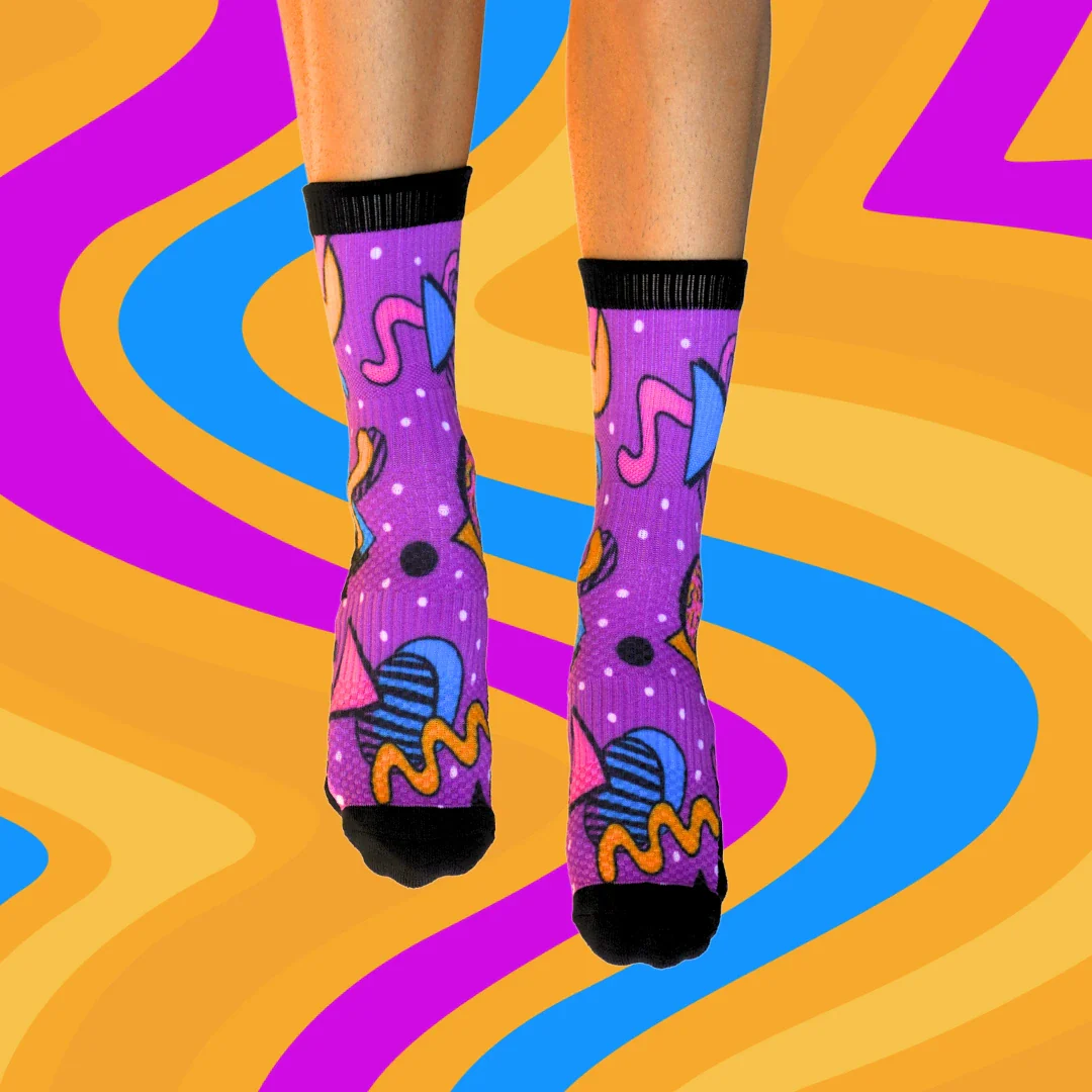 Crew Length Compression Socks Retro 3.0 Bamboo