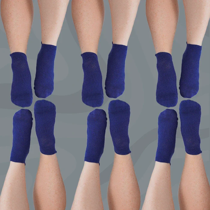 Ankle Compression Socks Navy Bamboo - Image 12