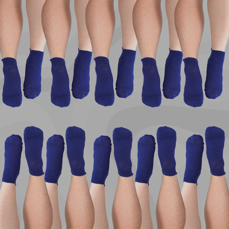 Ankle Compression Socks Navy Bamboo - Image 13