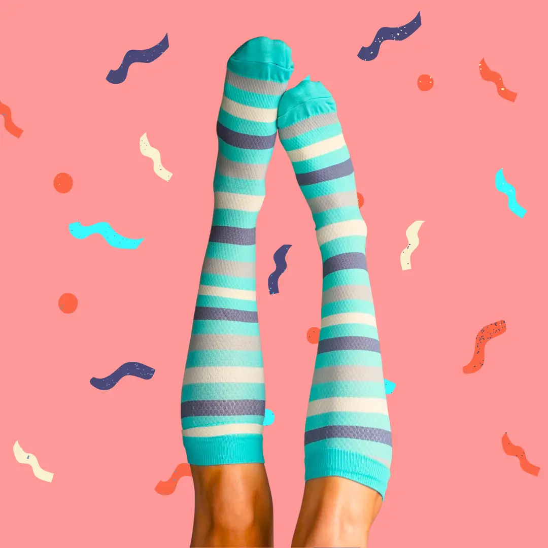 Classic Gift Box 5 Pack Stripes Compression Socks - Image 14