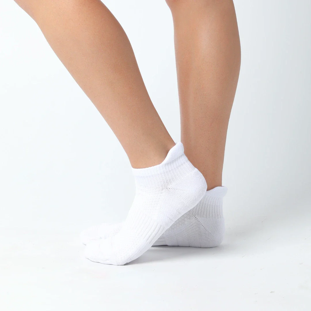 White Ankle Length Compression Socks - Image 3